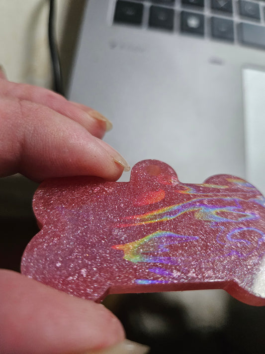 Holographic Dog Bone Tag