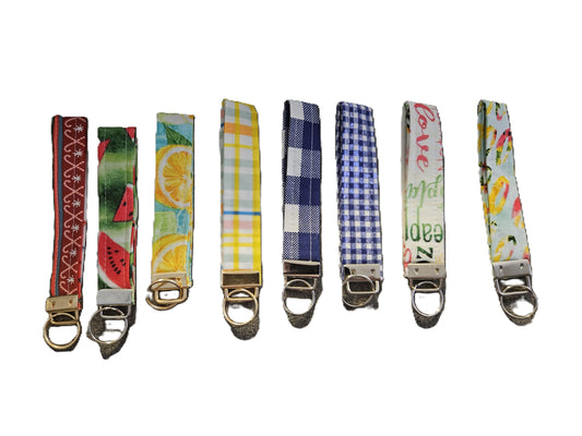 Handmade Fabric Key Fob – Assorted Prints for Holiday Gifting