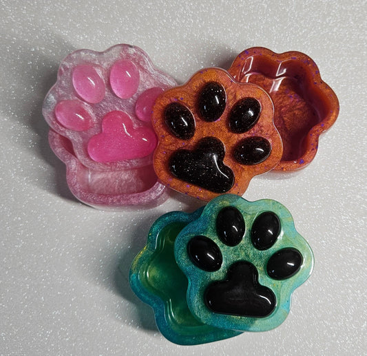 Paw Print Memory Box – Handmade Keepsake for Pet Lovers