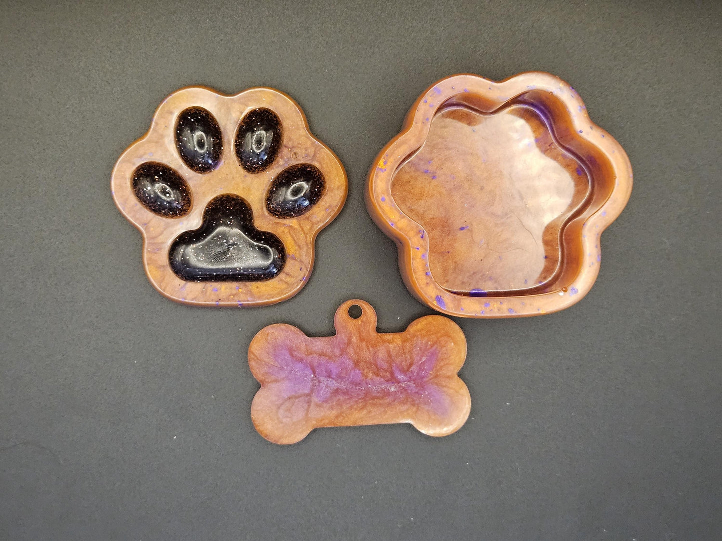 Paw & Bone Duo – Custom Tag + Matching Keychain